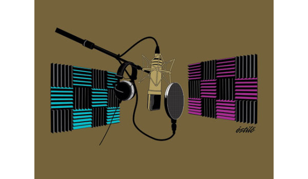 The Studio Microphone Graphic Design