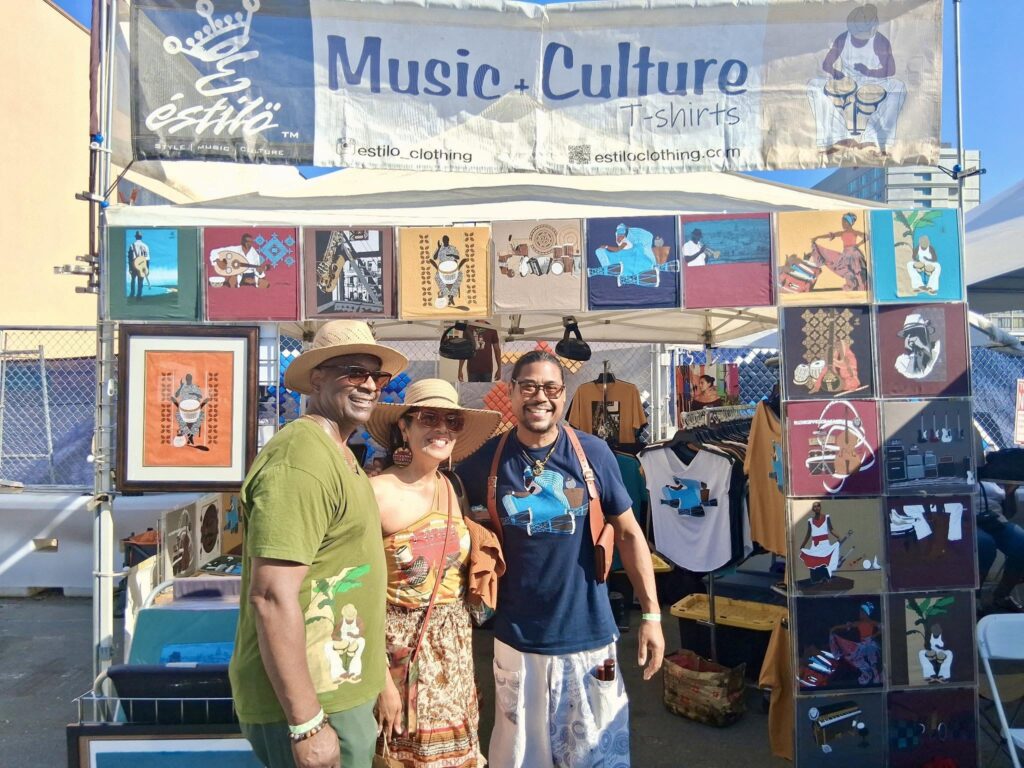 community love at the Estilo Clothing festival booth