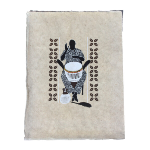 African Soul Dejembe Player Art Print on Paper