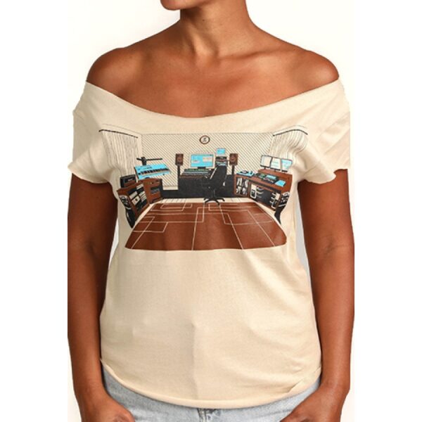 Sessions Home Music Studio Cut Boat Neck T-shirt