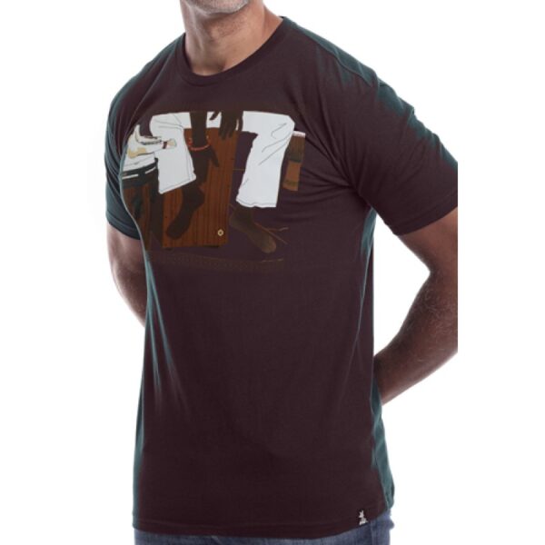 Cajon Afro Peruvian T-shirt, Antique Gold