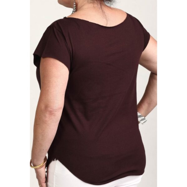Studio Microphone Cut Boat Neck T-shirt
