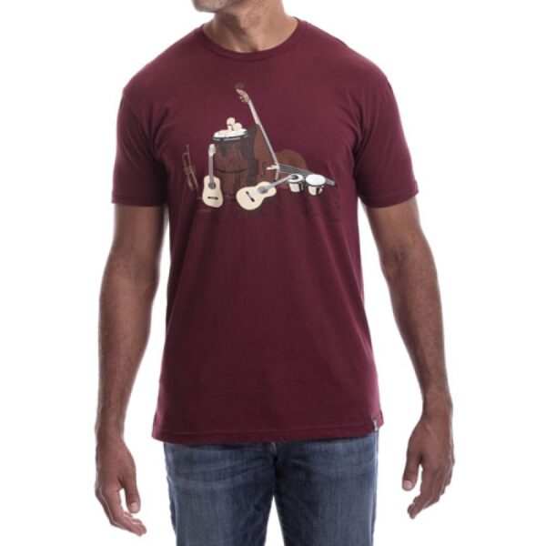 Acoustics Bass, Guitar, Trumpet & Percussion T-shirt