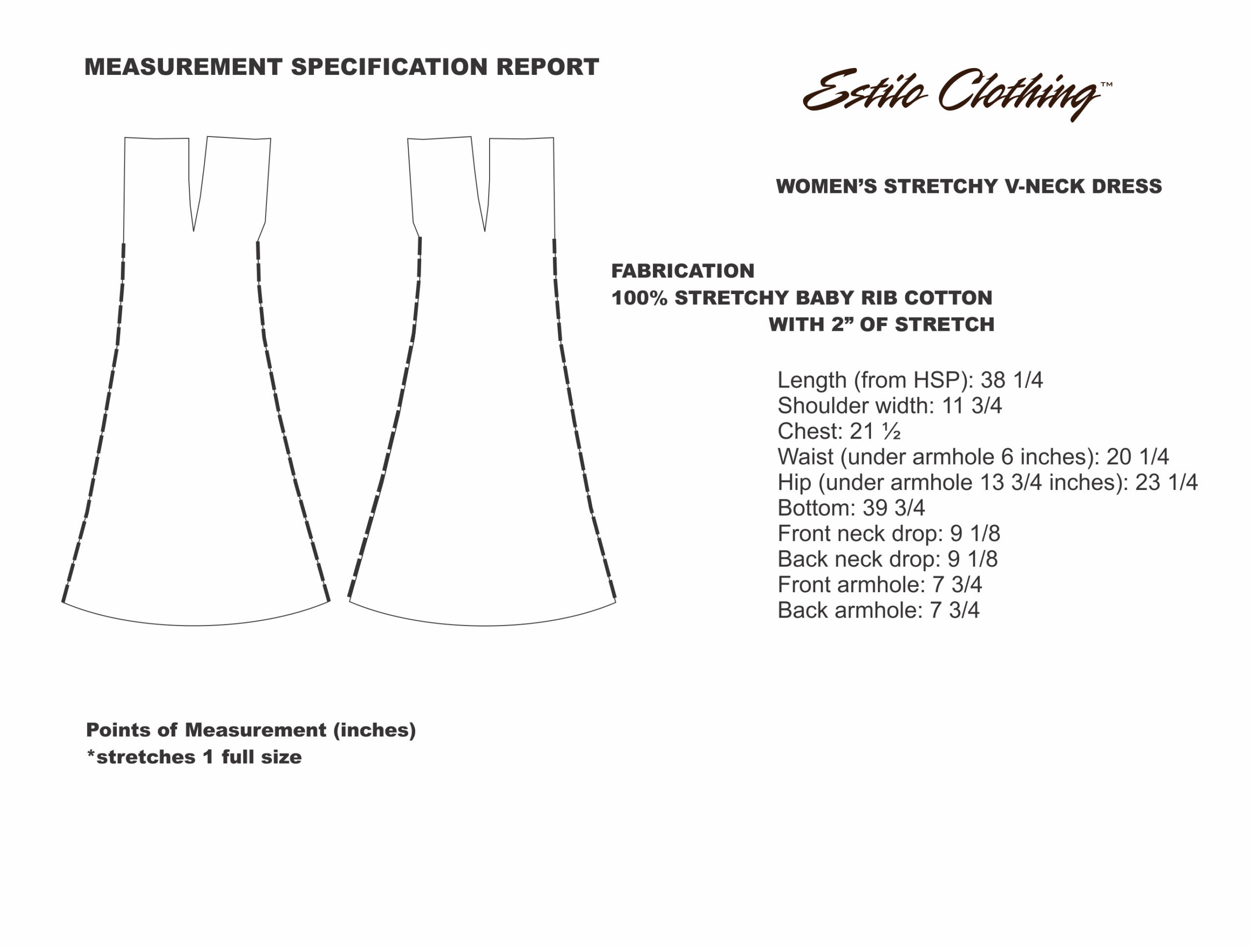 Dresses Size Chart