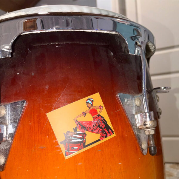Afro Puerto Rican Bomba Sticker