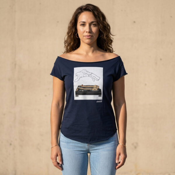 12Down (SL-1200GLD) Turntable Cut Boat Neck T-shirt