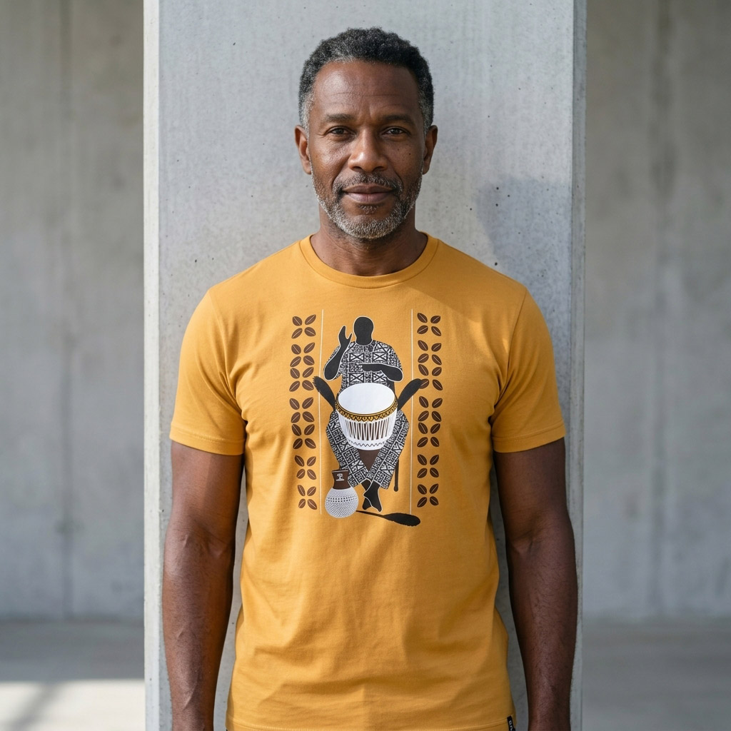 African Soul Dejembe Player T-shirt - Image 4