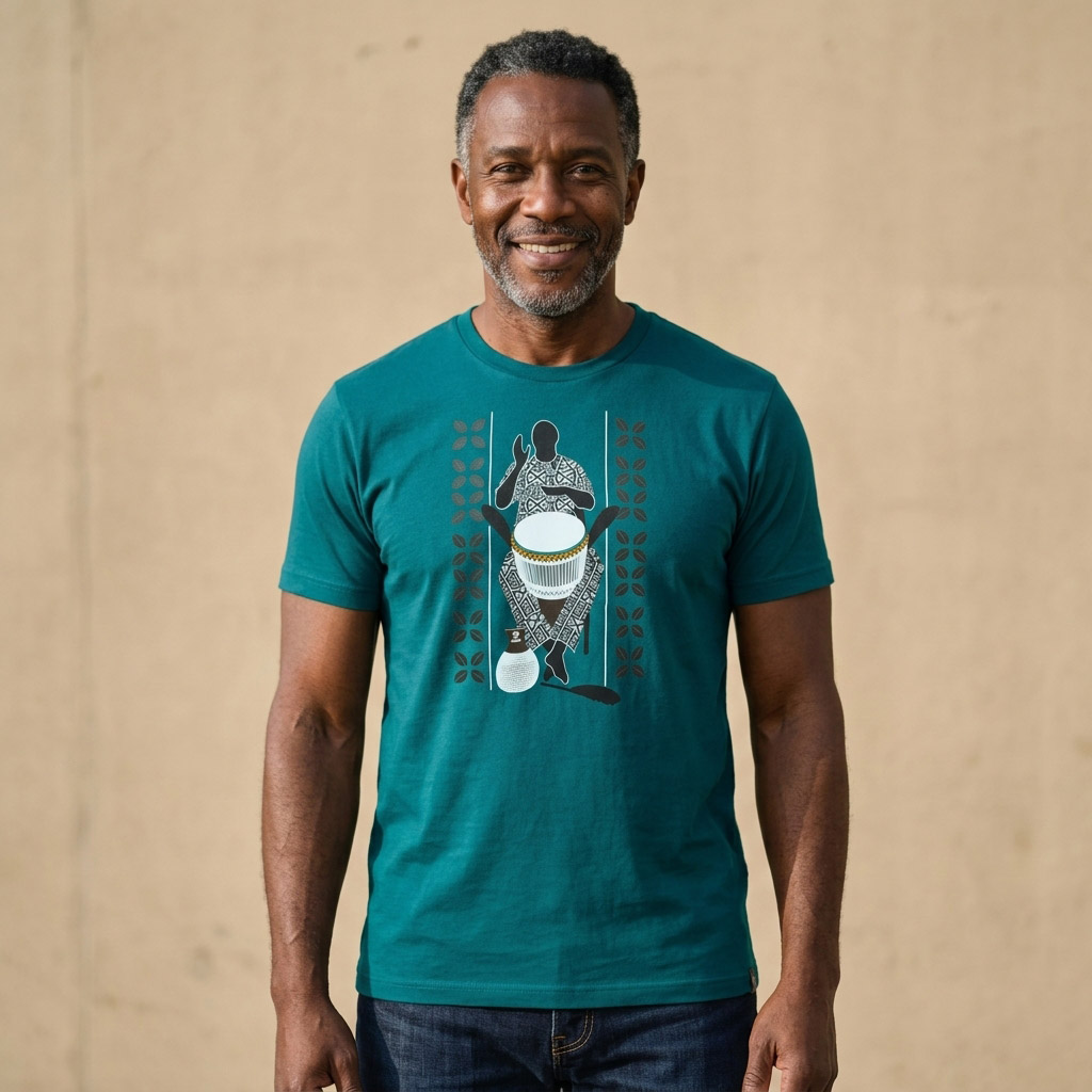 African Soul Dejembe Player T-shirt