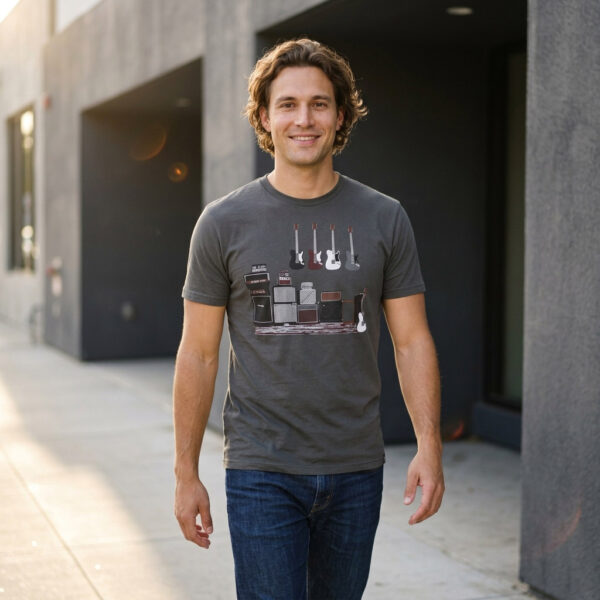 Amped Up Electric Bass Guitar & Amps T-shirt