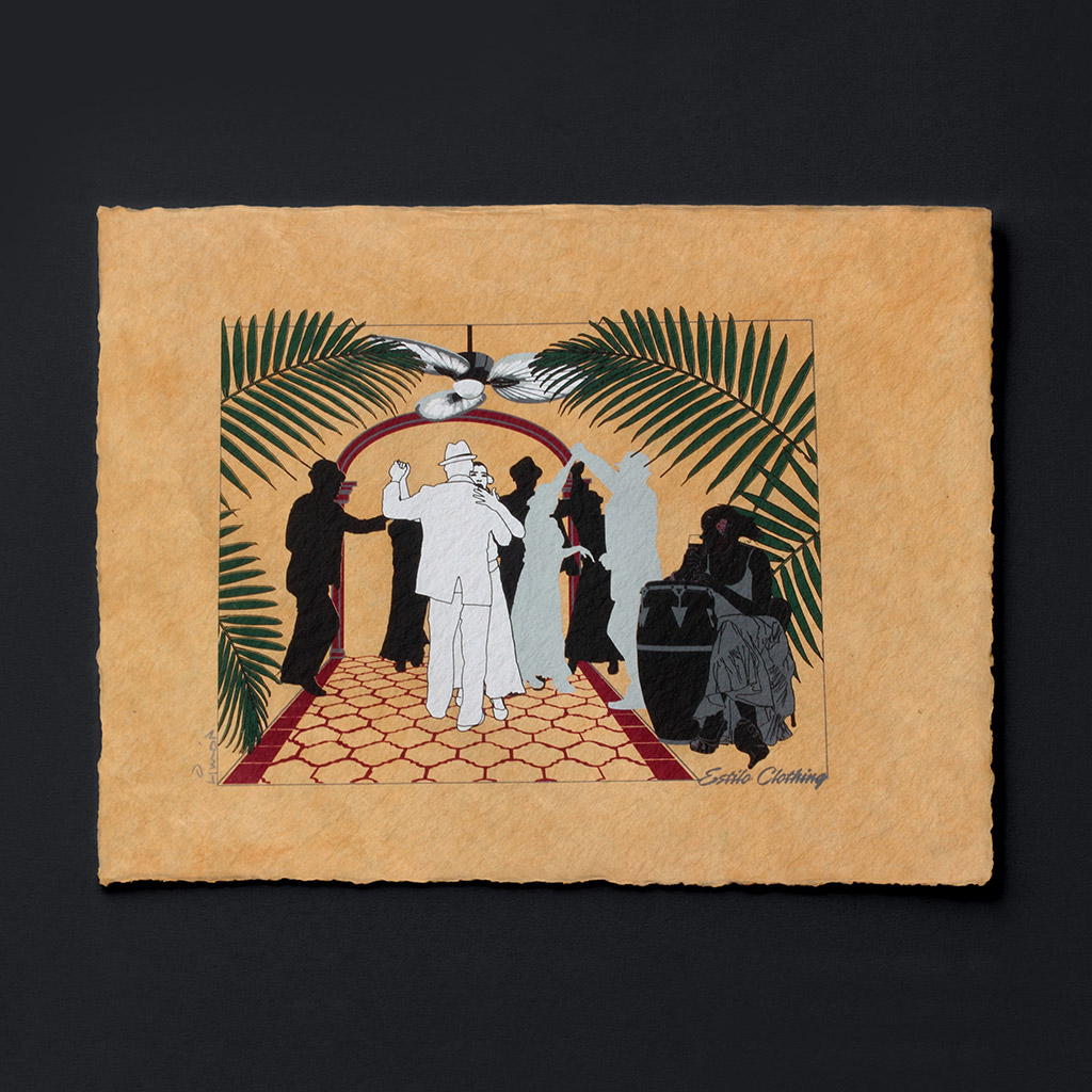 Art Deco Cuban Parlor Art Print on Paper - Image 5