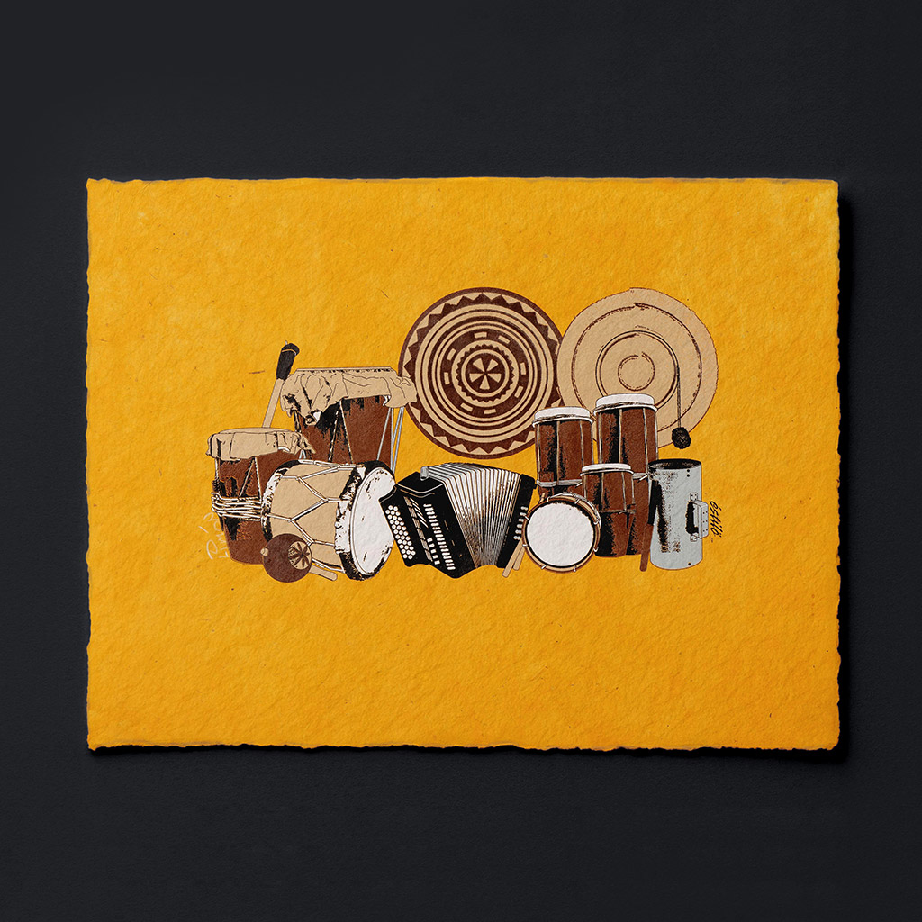 La Cumbia de Colombia y Panama Art Print on Paper