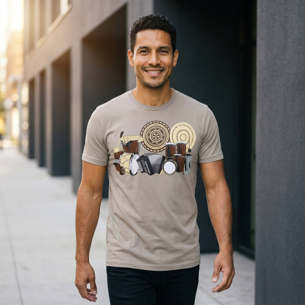 La Cumbia de Colombia y Panama' T-shirt - Image 5