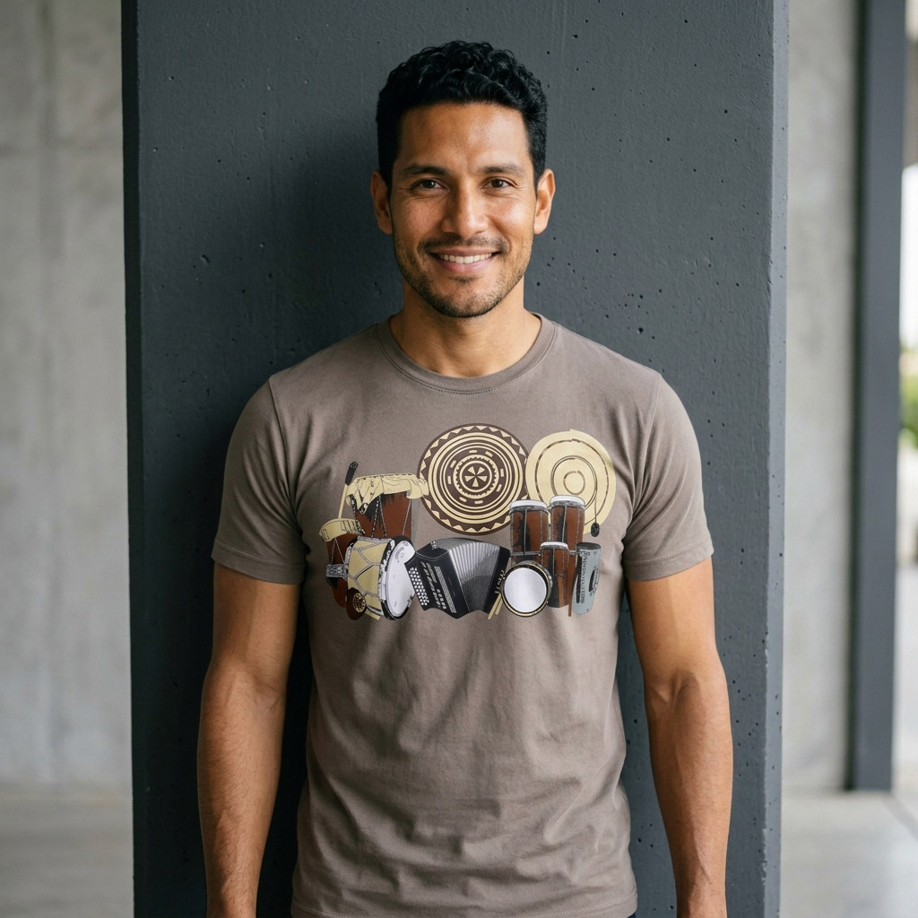 La Cumbia de Colombia y Panama' T-shirt - Image 4