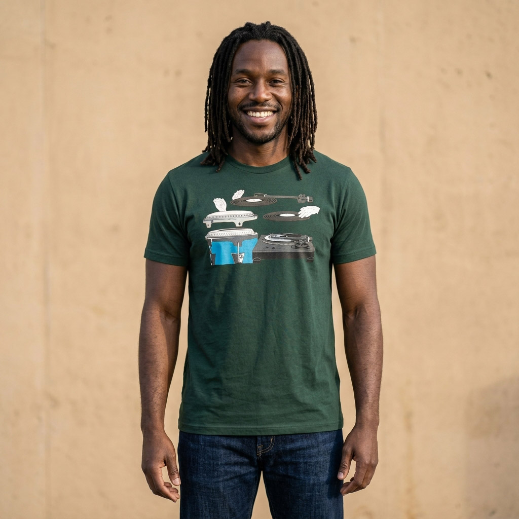 Cutting & Slapping Conga Turntable T-shirt