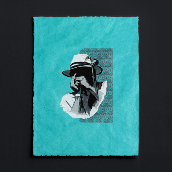 Harmonic Blues, Harmonica Player Art Print on Paper