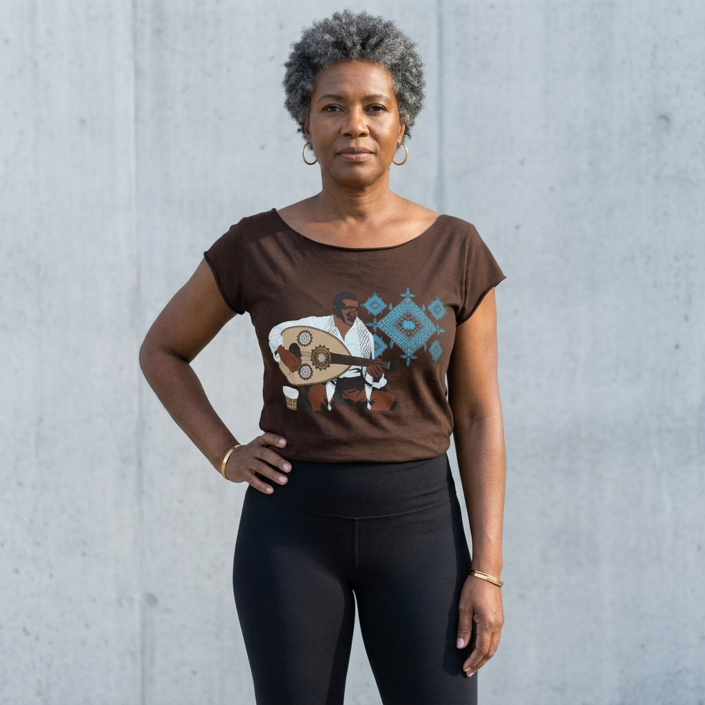 Maqam Cut Boat Neck T-shirt - Image 5