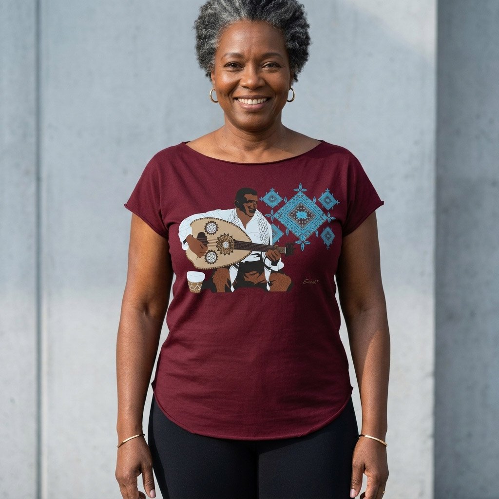 Maqam Cut Boat Neck T-shirt - Image 3