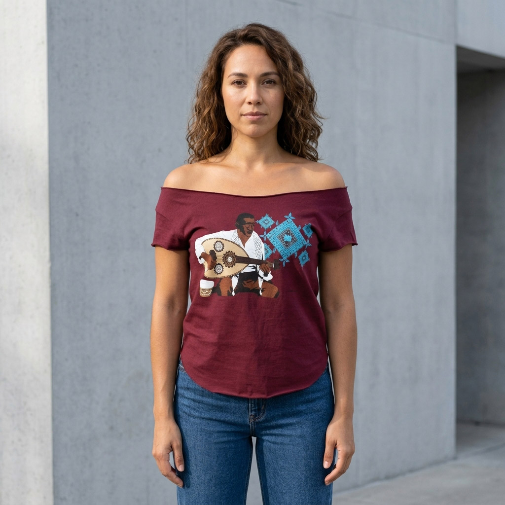 Maqam Cut Boat Neck T-shirt