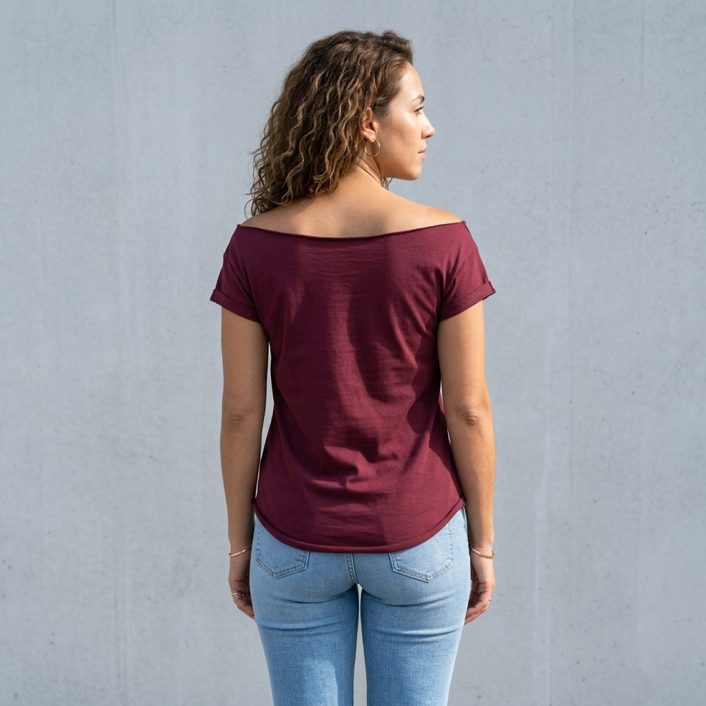 Maqam Cut Boat Neck T-shirt - Image 6