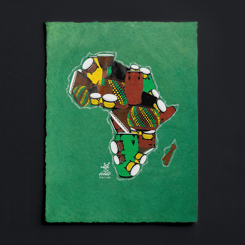 One drum Africa/Drum Art Print on Paper - Image 7