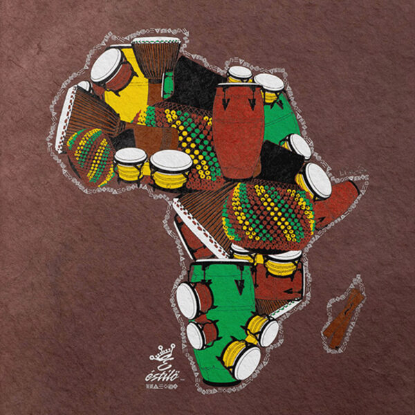 One drum Africa/Drum Art Print on Paper