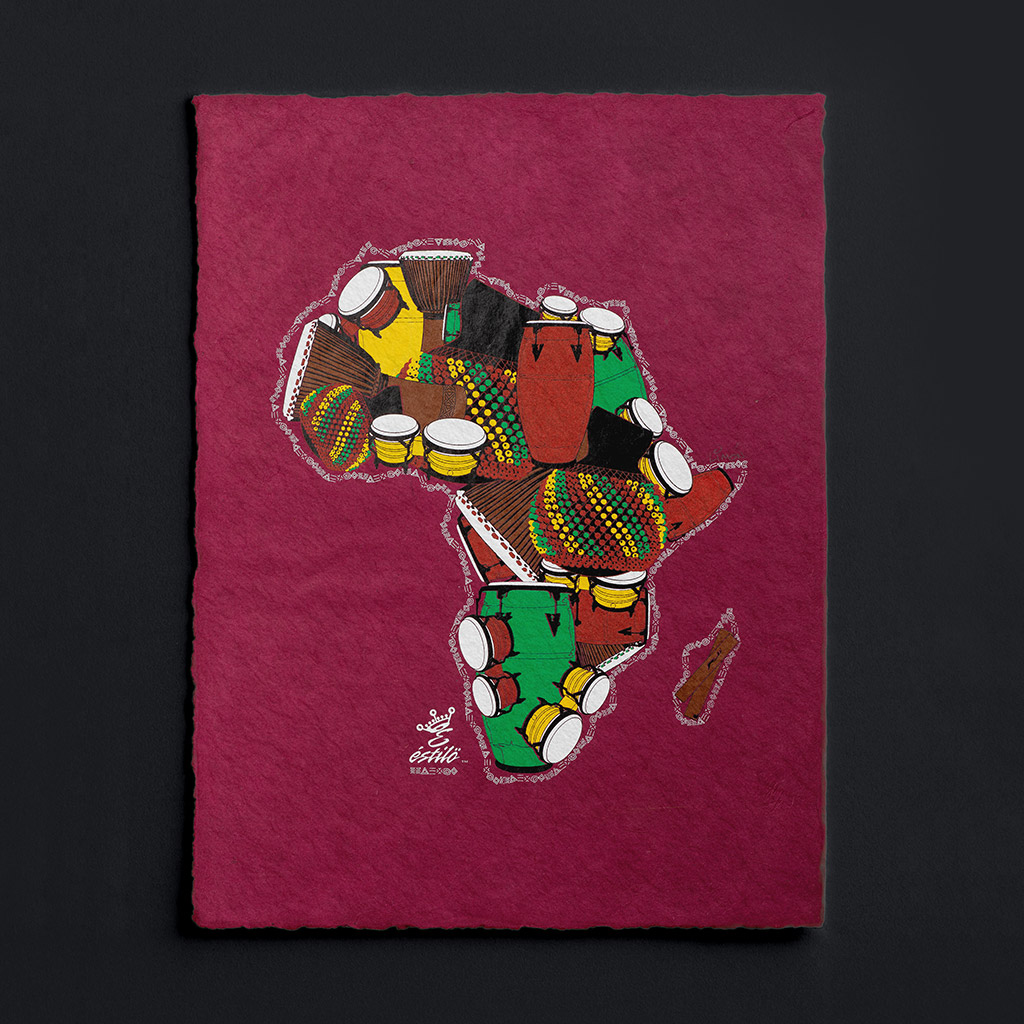 One drum Africa/Drum Art Print on Paper - Image 6