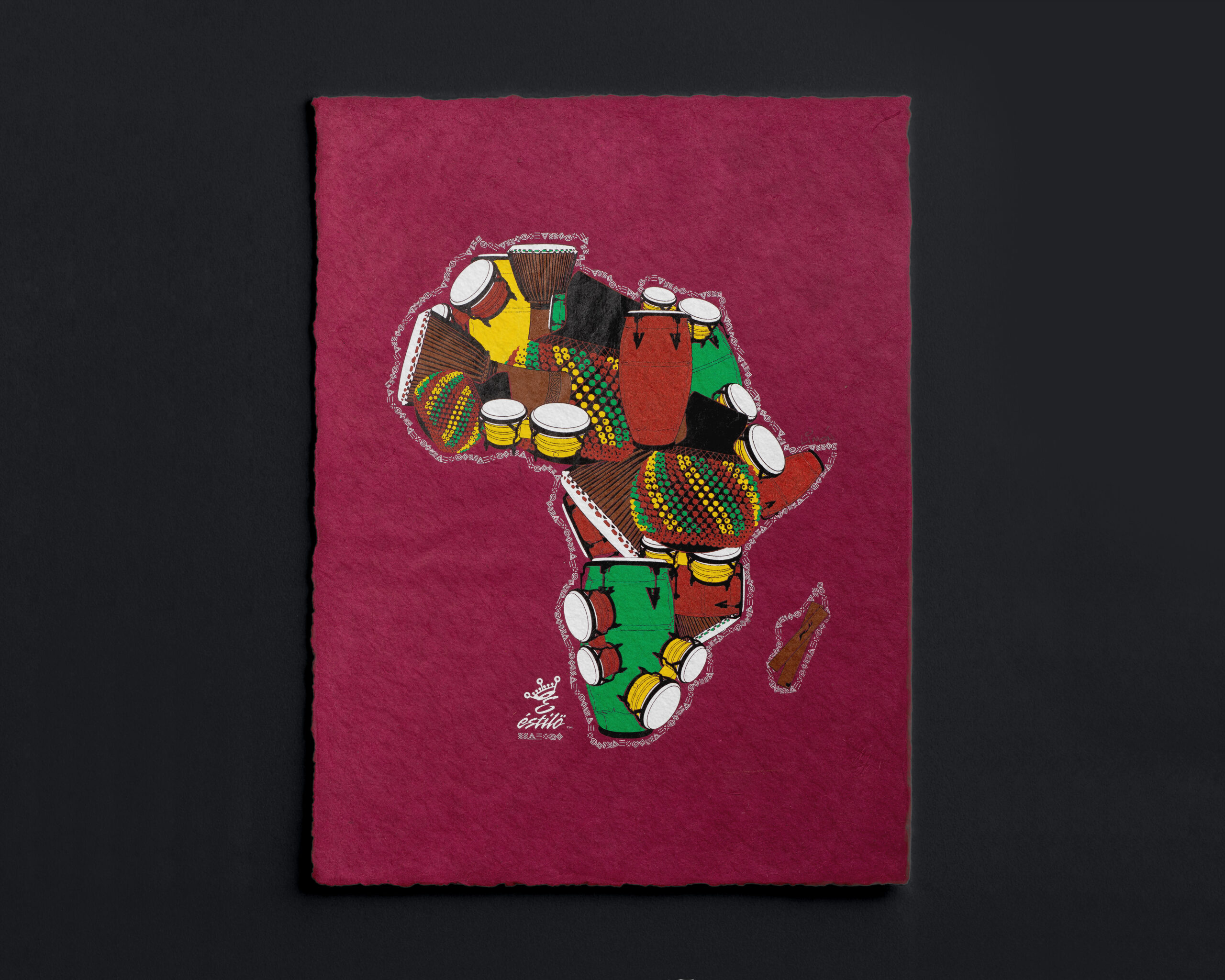 One drum Africa/Drum Art Print on Paper - Image 5