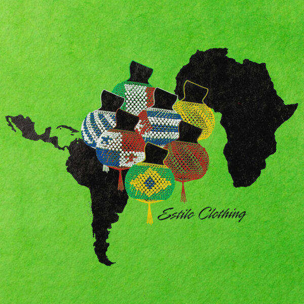 Ritmo African & Latin Diaspora Shekere Art Print on Paper, Kelly Green