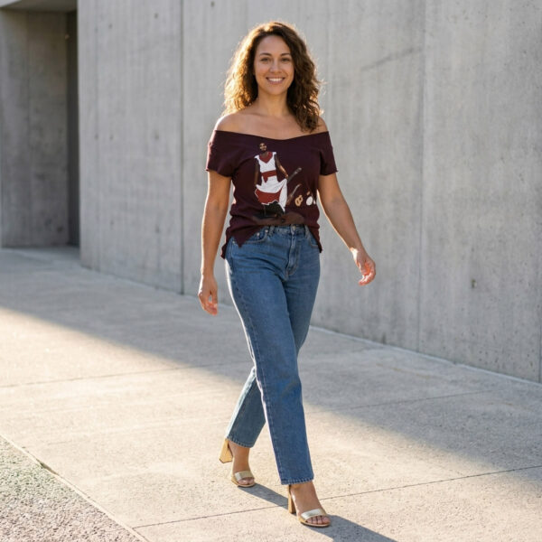 Son Jarocho Fandango Cut Boat Neck T-shirt