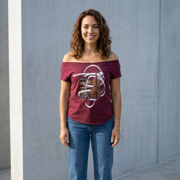 El Nuevo Tumbao Upright Bass, Timbales, Congas Cut Boat Neck T-shirt