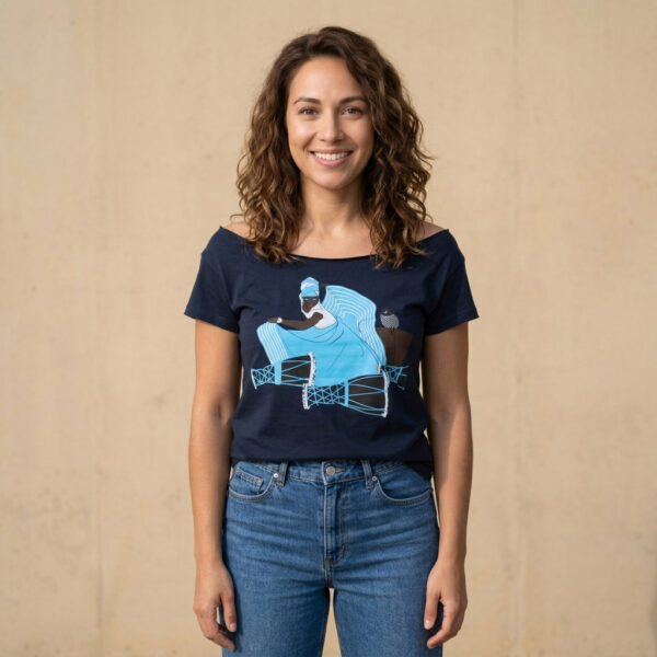 Yemaya Cut Boat Neck T-shirt