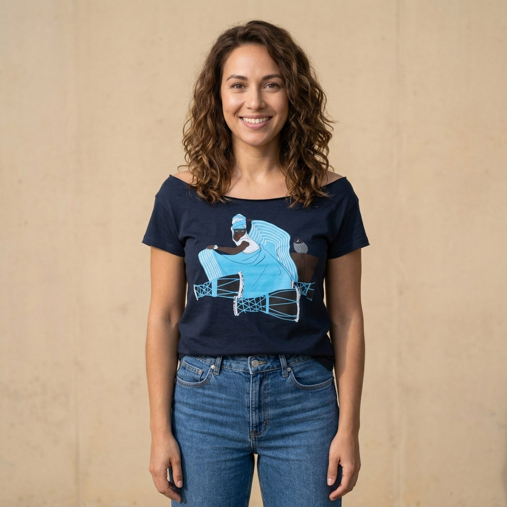 Yemaya Cut Boat Neck T-shirt